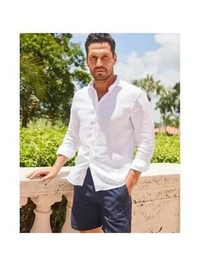 Collars & Co. NWT Toscano Linen & Cotton Shorts - Size Small